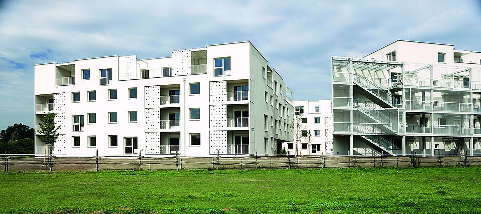 Mühlgrund II - ÖSW - Aussenaufnahme ÖSW erhält Architekturpreis Schorch